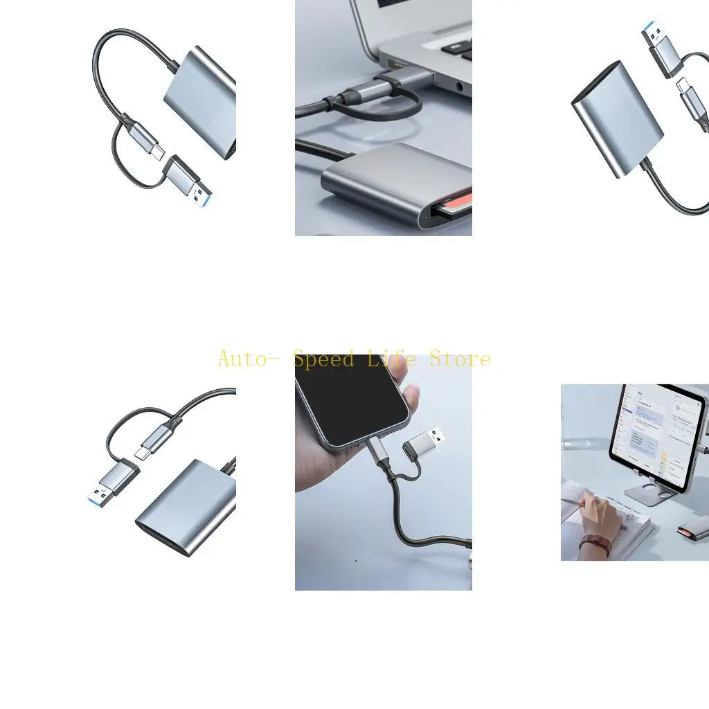 

02DA Ergonomic XQD Memory Reader USB3.0 Type C Interfaces For Photo Video File Management