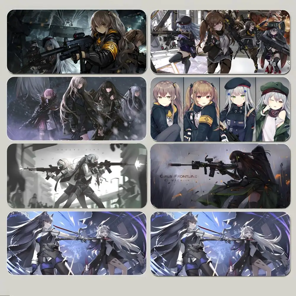 game tactical G-Girls' Frontline Mouse Pad Large Gaming Mousepad with Thick Stitched Edge Non-Slip Desk Mat