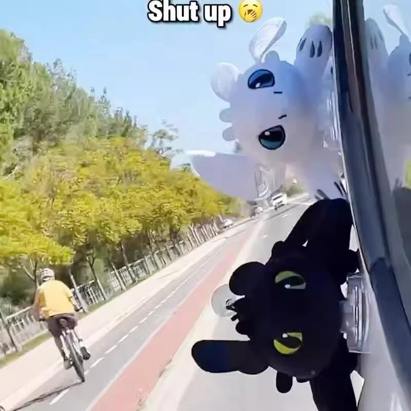 

Anime Train Your Dragon Toothless Car Decoration Roof Plush Toy Pendant Cute Motorcycle Helmet Accessory Cool Toys Gifts