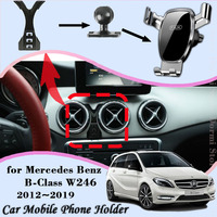 Car Mobile Phone Holder For Mercedes-Benz B-Class W246 2012~2019 360 Degree Rotating Special Mount Support Bracket Accessories