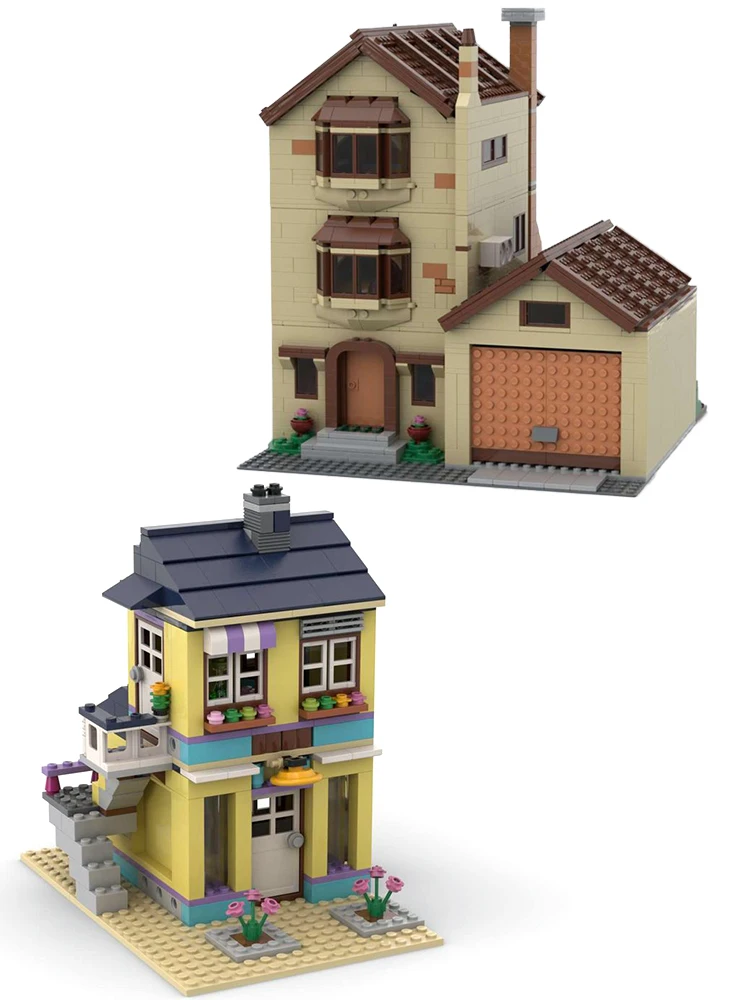 

MOC Building Blocks Street View Morden City Modular Display House 41005 71006 Toys Birthday Christmas Gift