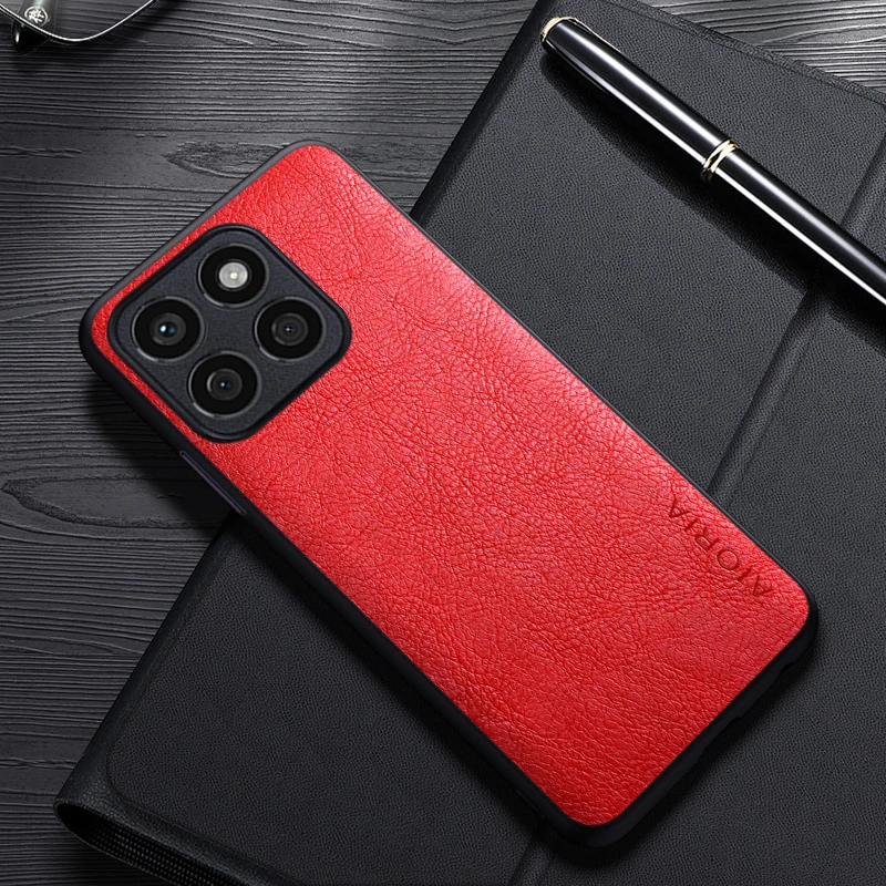 حافظة جلدية فاخرة لشرف x8b ، x7b ، 5g ، غطاء ذكي للهاتف الذكي ، تصميم بسيط