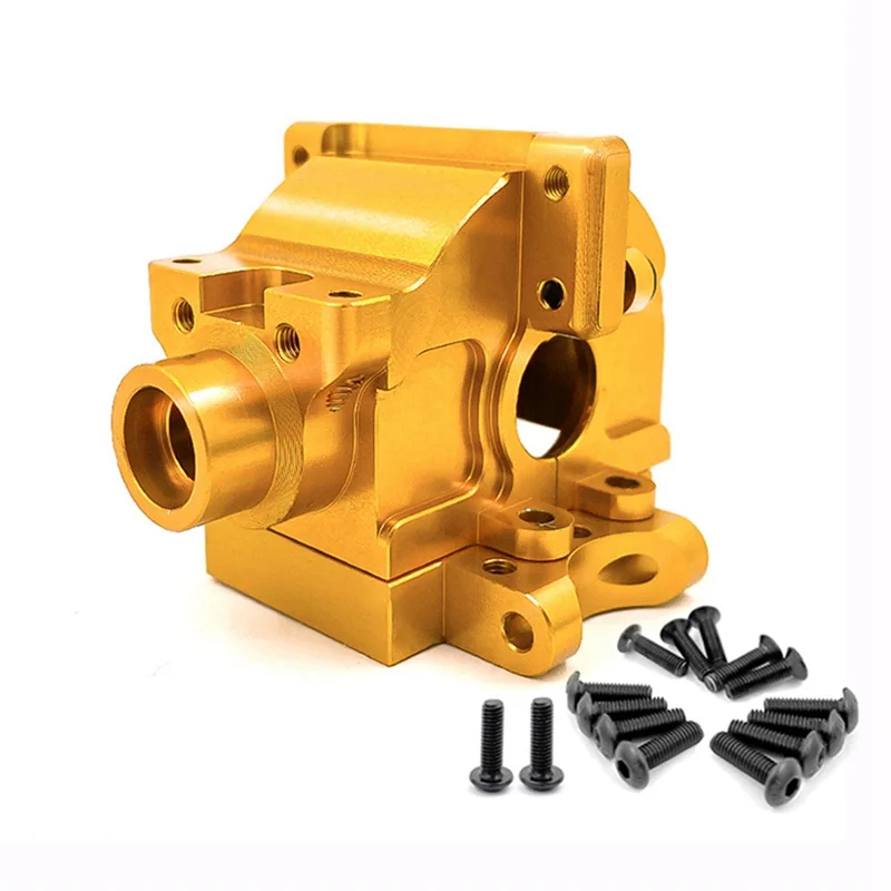 For HSP 94122 94155 94166 94177 94188 1/10 RC Car Metal Gear Box Wave Box,Modified and Upgraded Accessories,Gold