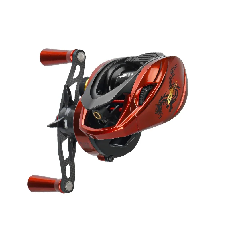 giu baitcasting fishing reel sistema de travagem magnetica fibra de carbono 4kg drag power mais 1bb suspensao dinamica 3d 99g bfs pccf 2024 01