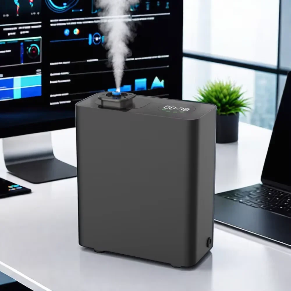 Difusor de aroma sem água inteligente WiFi com controle inteligente Venda quente Máquina de tomada elétrica para uso doméstico 1 ano de garantia