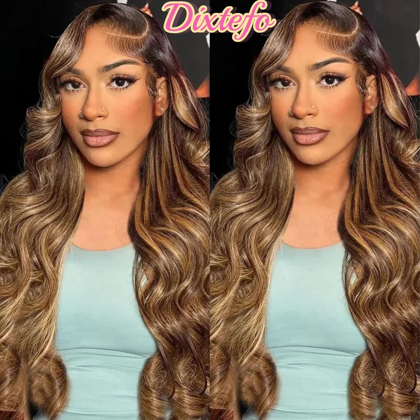 

30-дюймовый мелированный парик из человеческих волос, объемная волна, парики из натуральных волос, бразильский блондин, парик спереди, 13x4 13x6 Hd, кружевной фронтальный парик