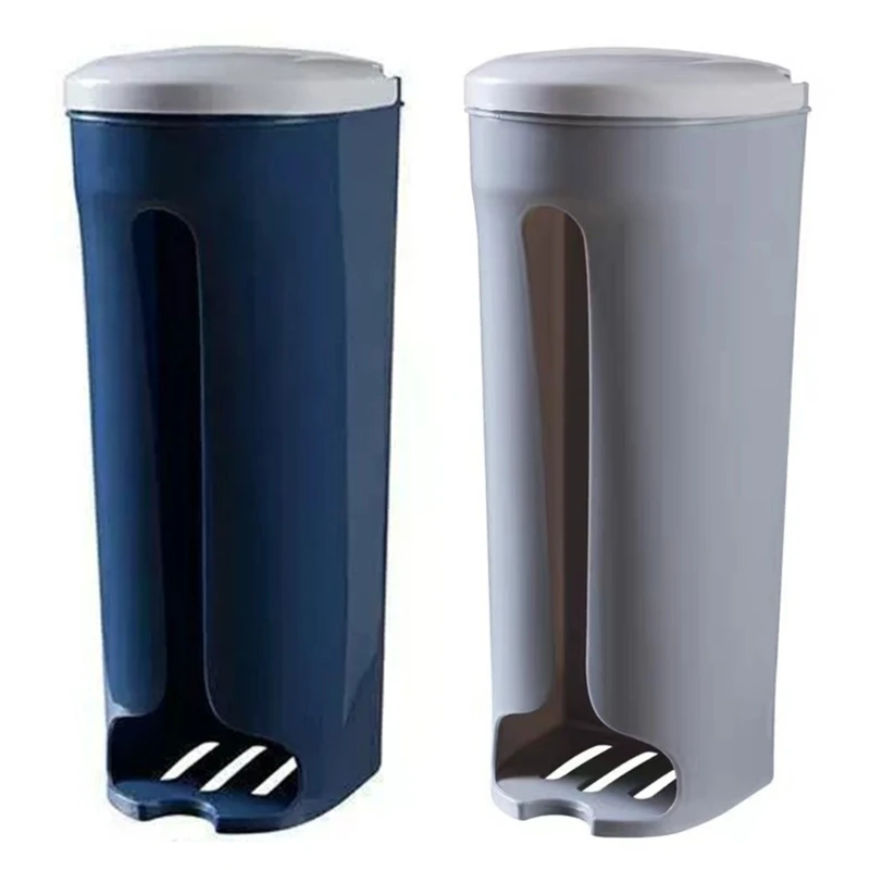 Trash Bag Container Holder Wall Mounted Plastic Storage for Case Dispenser No Pu