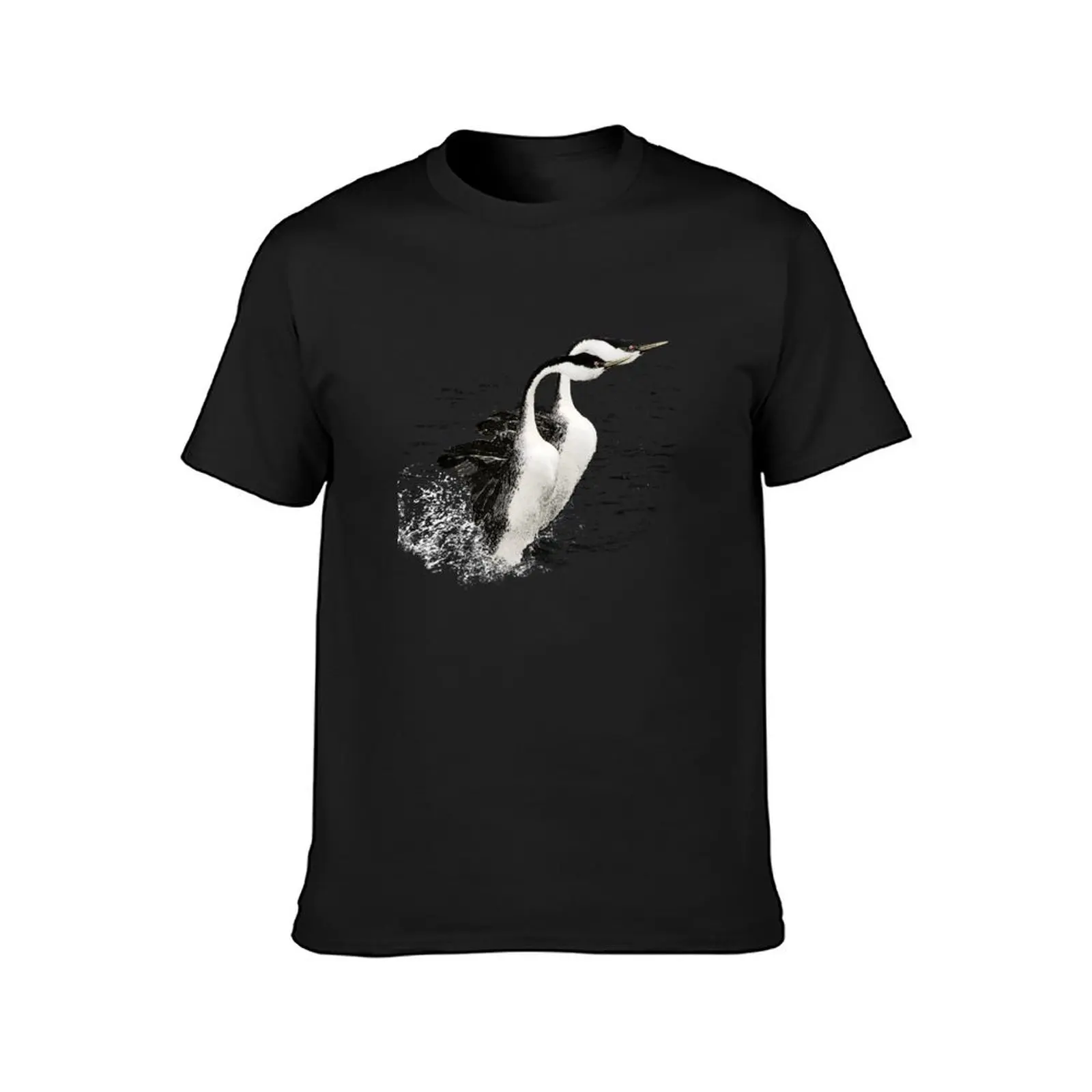 Rushing Grebes Bird Courting Ritual T-Shirt plus sizes new edition sweat mens workout shirts