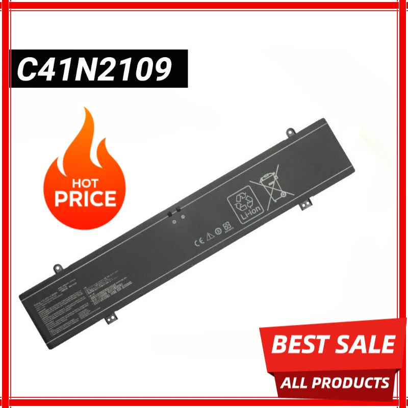 

High-Quality 15.52V 90Wh C41N2109 Laptop Replacement Battery For ASUS ROG Strix G18 Flow X16 GV601RE-M5057X NR2203RM