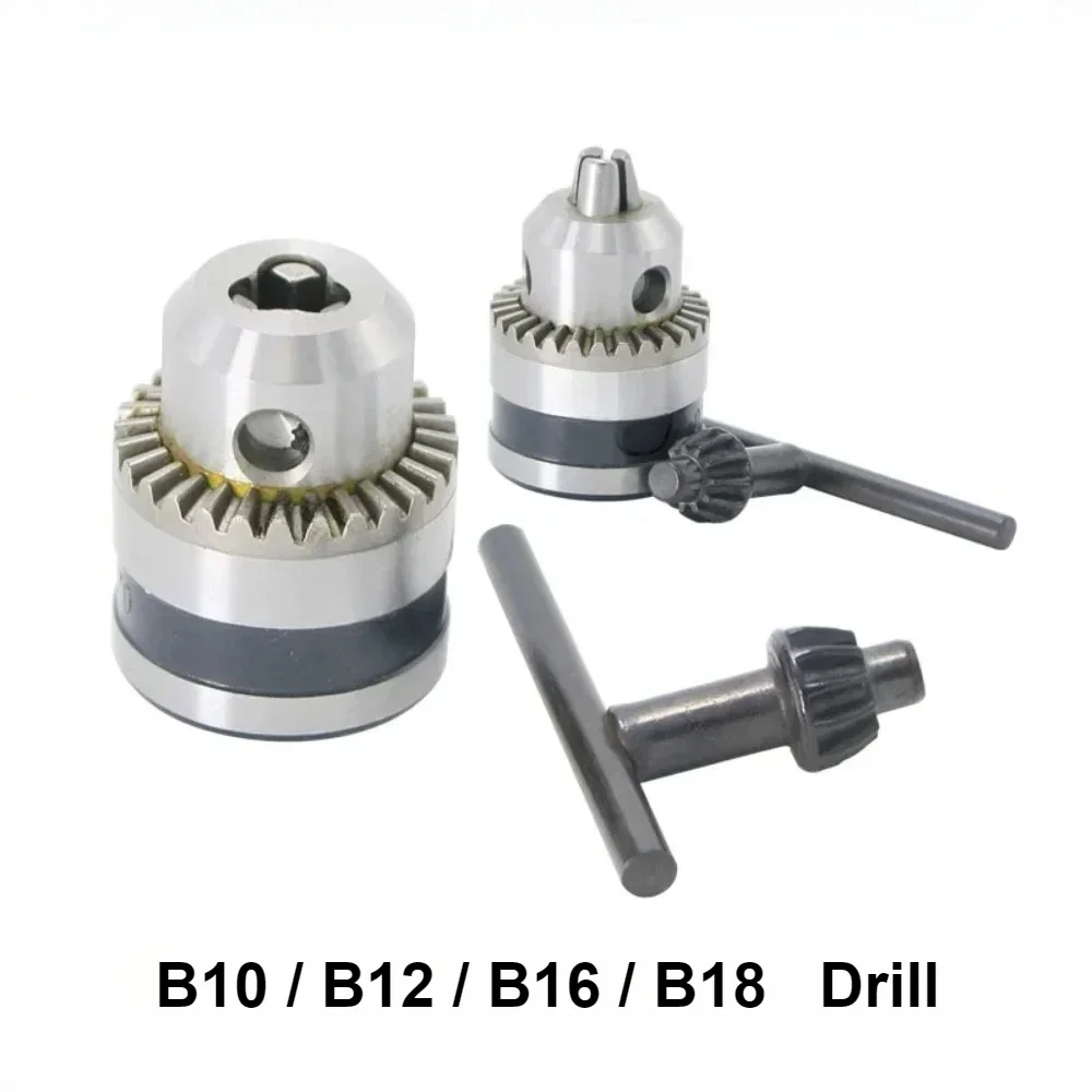 B10 B12 B16 B18 drill chuck rotation clamping tool Morse drill chuck MT1 MT2 MT3 MT4 Tool Holder 1pcs wrench + 1pcs drill chuck