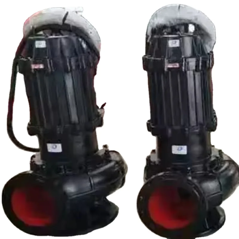 Custom sub underwater sewage and feces pump basement drainage sump sewage sludge dirty water submersible pump