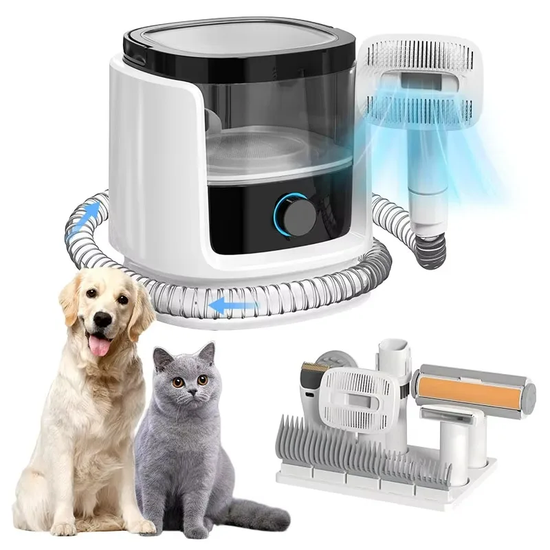 

Pet Supplier Electric Cat Dog Vacuum Machine Pet Grooming Kit Hair Remove Portable Pet Groominh Vacuum Cleaner Kit