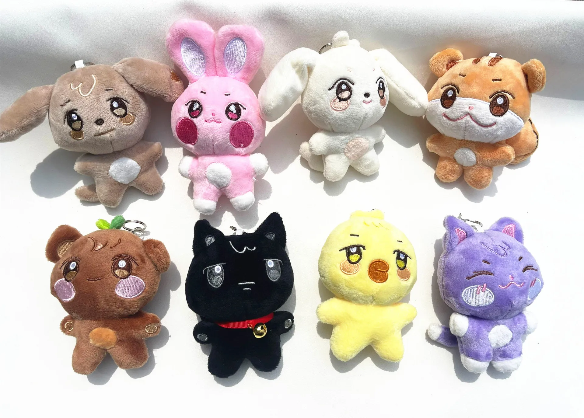 10CM Kpop ATEEZzz Plush Pendant Keychain Aniteez Design Hongjoong Seonghwa Yunho Yeosang San Ming Wooyoung Jongho Accessories