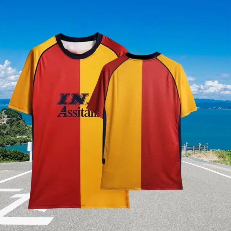 

MOTO-3D printed men's breathable football top, retro jersey, classic home football jersey