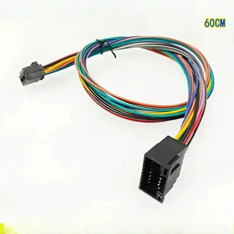Hot Sale 1 Set 16Pin ISO Wire Harness Extension Cable 60cm Length Female Connector for Android Car Stereo Radio