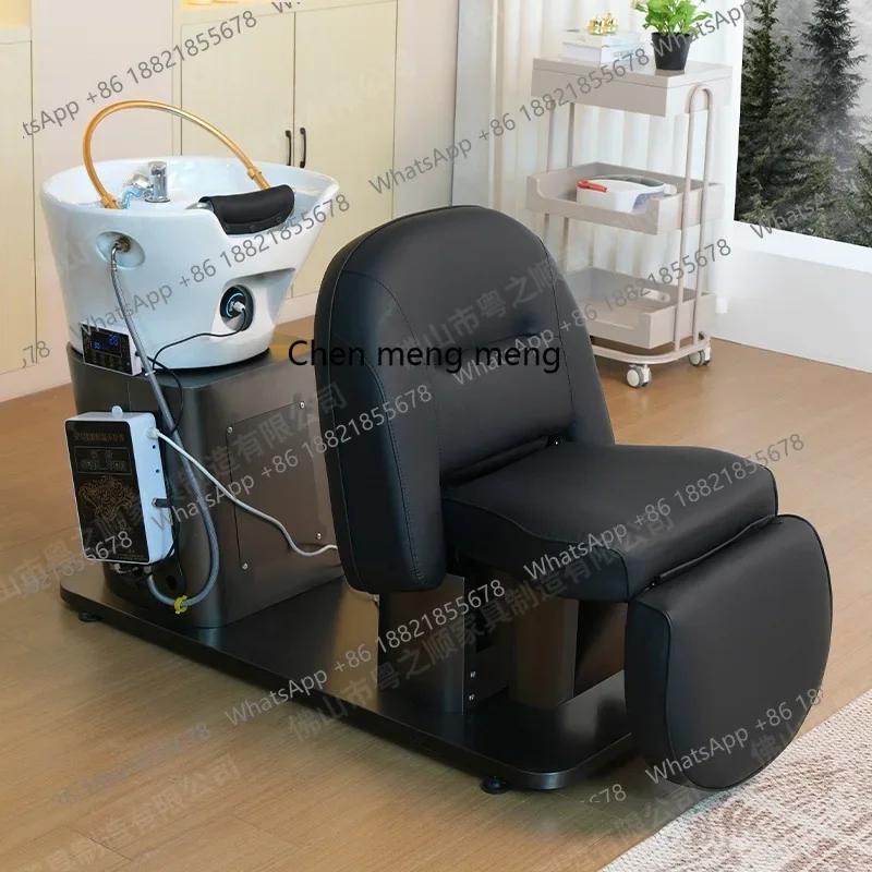 C88 Semi-reclining shampoo bed Special deepening ceramic basin for barber shop Beauty shop Massage bed