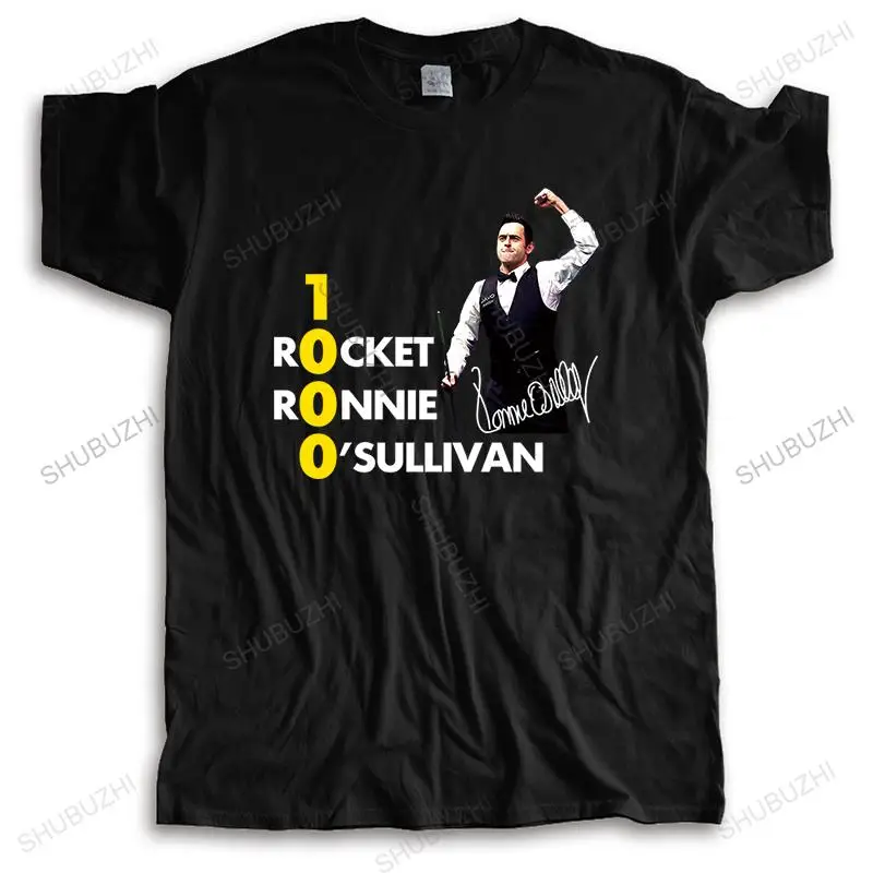 Cotton Tshirt men 1000 Rocket Ronnie Oullivan Snooker Player Ronnie The Rocket Man Brand T-shirt Bigger size tee-shirt male tees