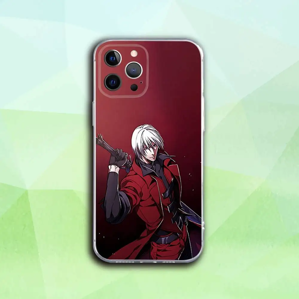 D-Devil May Game Cry Phone Case For iPhone 16,15,14,13,12,11 Pro,Max,Plus,X,XS,XR,SE4,E Mini Transparent Soft Cover - Image 6