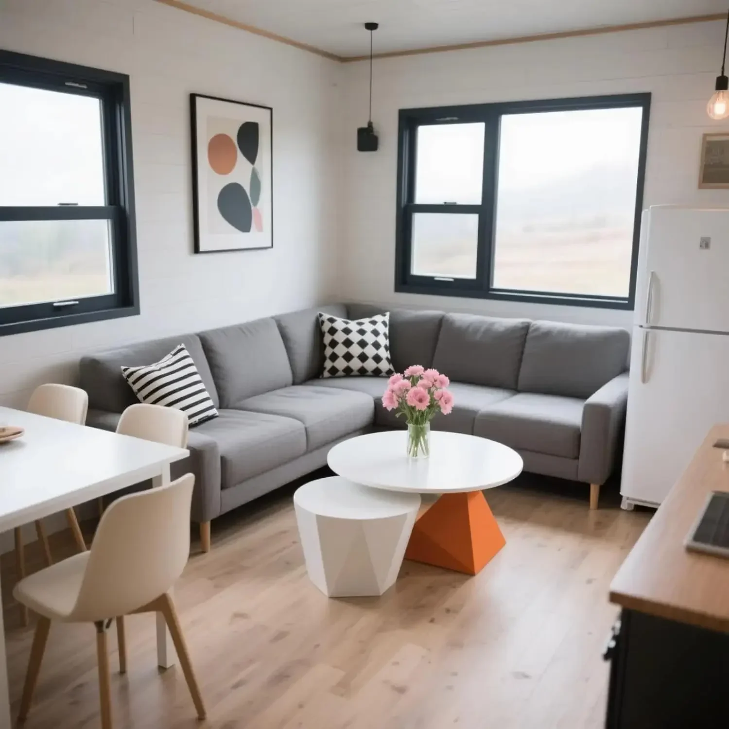 وحدات قابلة للطي وقابلة للتوسيع للعيش للبالغين مع 2-3 غرف نوم 1 مطبخ وحمام متنقل مجهز بالكامل