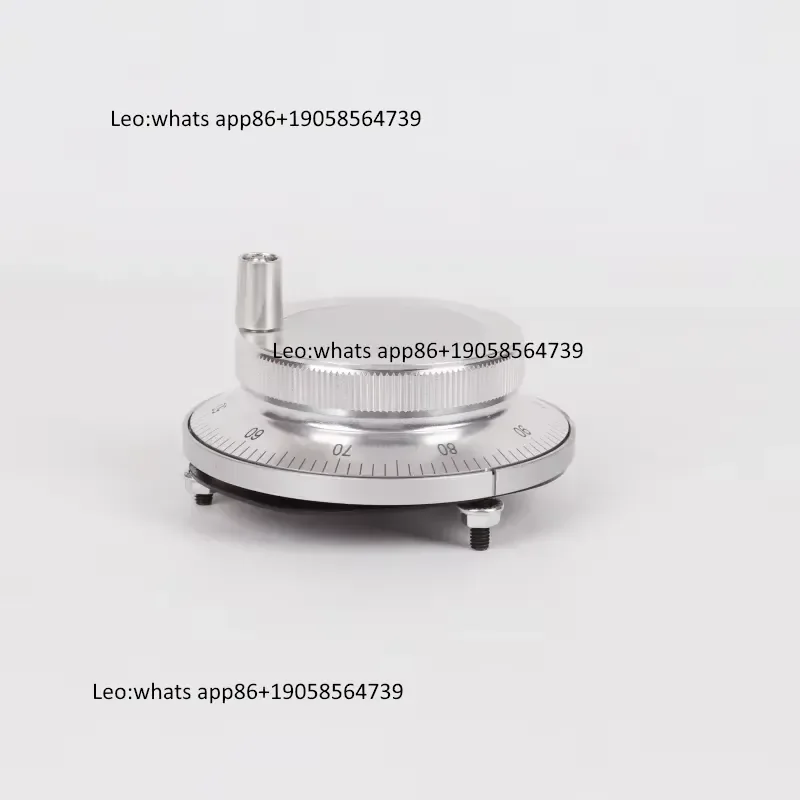 60MM Stainless Steel Handwheel Encoder 25/100 PPR CNC Machine Tool Incremental Rotary Encoder DC 5-24V ABZ 3 Phase Output