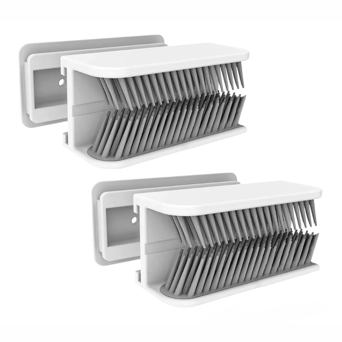 2PCS Hair Catcher Grabs Traps Shed Hair in Shower Wall-Mounted Protects Shower Drain Drain Hair for Shower Wall