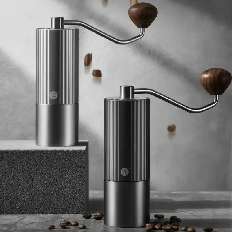 

All-Metal Body Manual Coffee Grinder, Stainless Steel Core, Ergonomic Handle, Hexagonal Design Coffee Mill, Grinding Tool