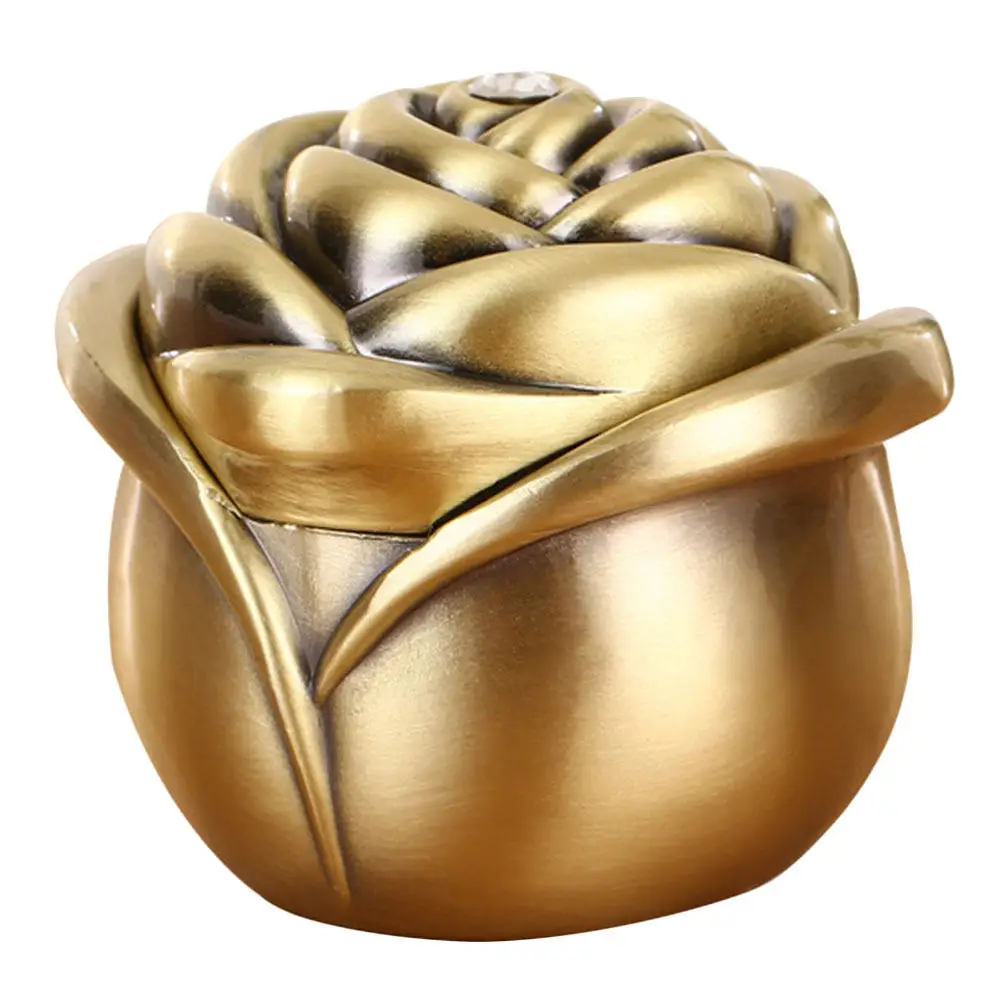 

Металлическая коробка для колец (1 шт.), европейская высококачественная коробка для хранения, уникальная и модная, с изысканным дизайном, для туалетного столика