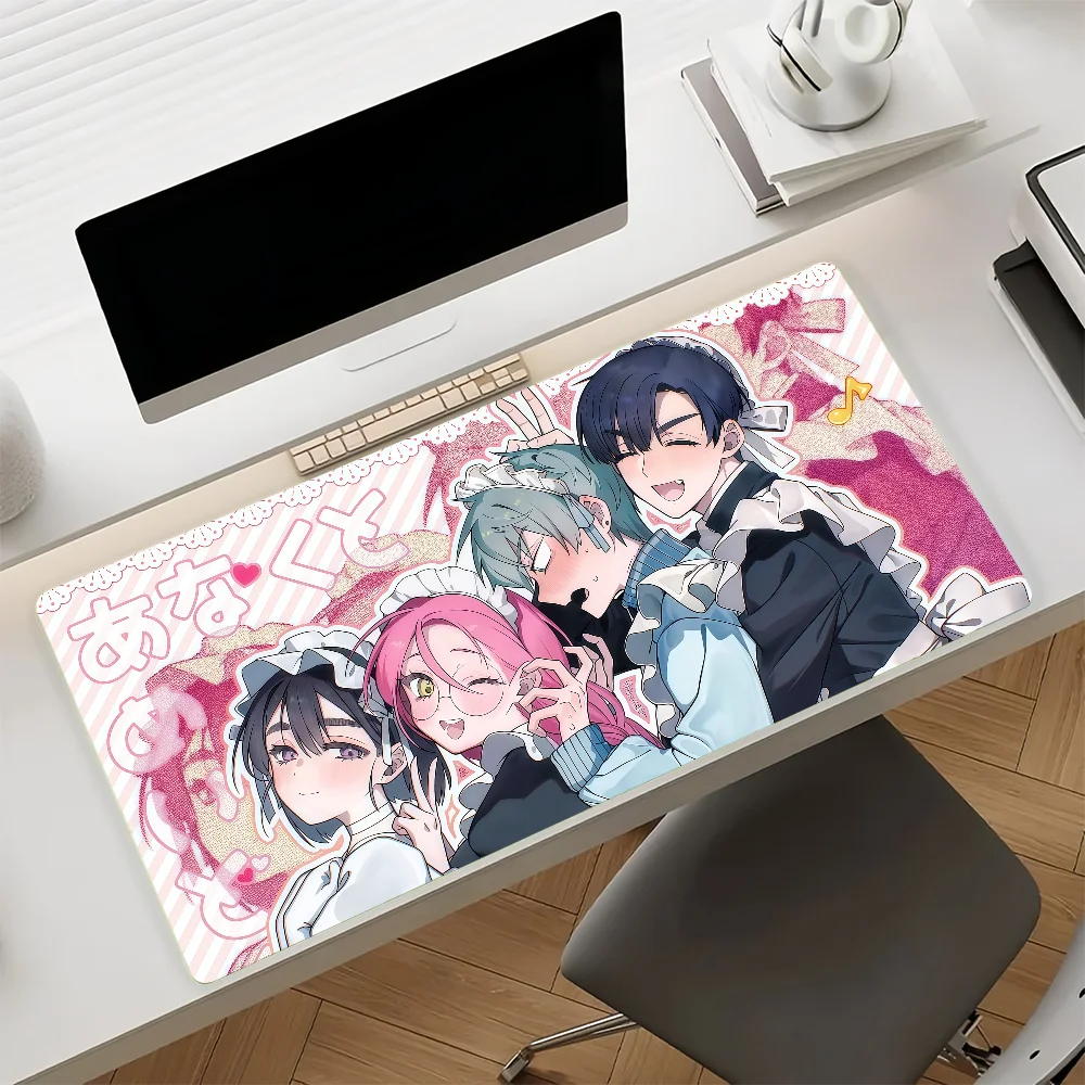 Anime A-Alien Stage-s Mouse Pad Anti Slip Rubber Edge Locked Thickened Laptop Gaming Desk Mat