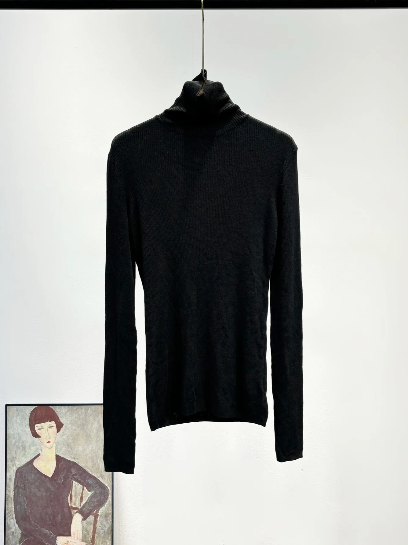 Women's Autumn and Winter New Solid Color Simple High Collar Wool