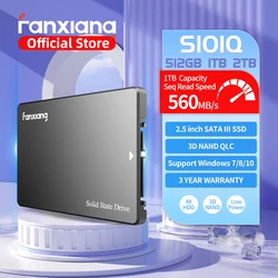 Fanxiang SSD S101Q 2.5 pollici SATA SSD 256GB 512GB 1TB 2TB 560MB/s Disco rigido SATA3.0 Disco a stato solido interno per PC desktop