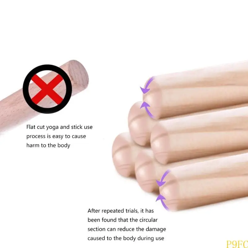 Wood Yoga Training Stick Correct Postures Exercise Stick Postures Corrector Open Shoulder Stick Back Straightener - view 3