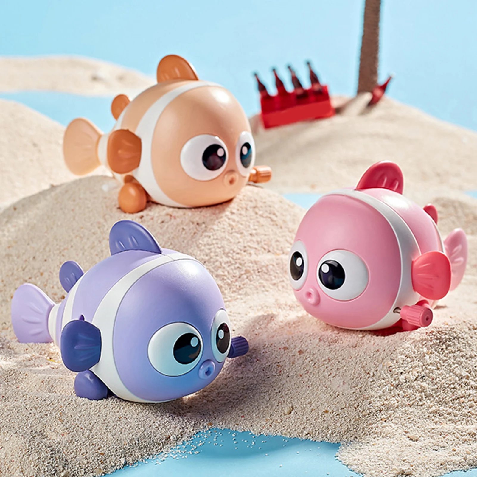 Clockwork Swinging Clownfish Toy For Kid Portable Fall Resistance Puzzle Toy Kids Party Favors Toy