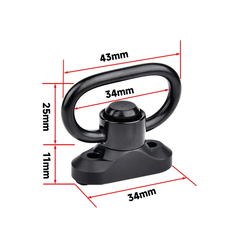 Imagem -02 - Wadsn Bcm qd Sling Swivel Adaptador Rail Mount M-lok Strap Buckle Metal Strap Loop qd Strap Rail Mount Aço Slisteel Botão