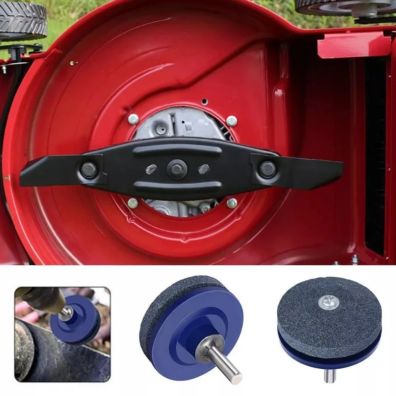 Rotary Drill Lawn Mower Blade Grinder Sharpener Lawnmower Blade Sharpener Universal Grinding Garden Yard Sharpener Balancer Tool
