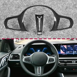 For BMW G01 G02 G20 G30 M2 G87 M3 G80 M4 G82 M5 F90 X5M F95 F96 Carbon Fiber Steering Wheel Trim Cover Decoration Car Styling