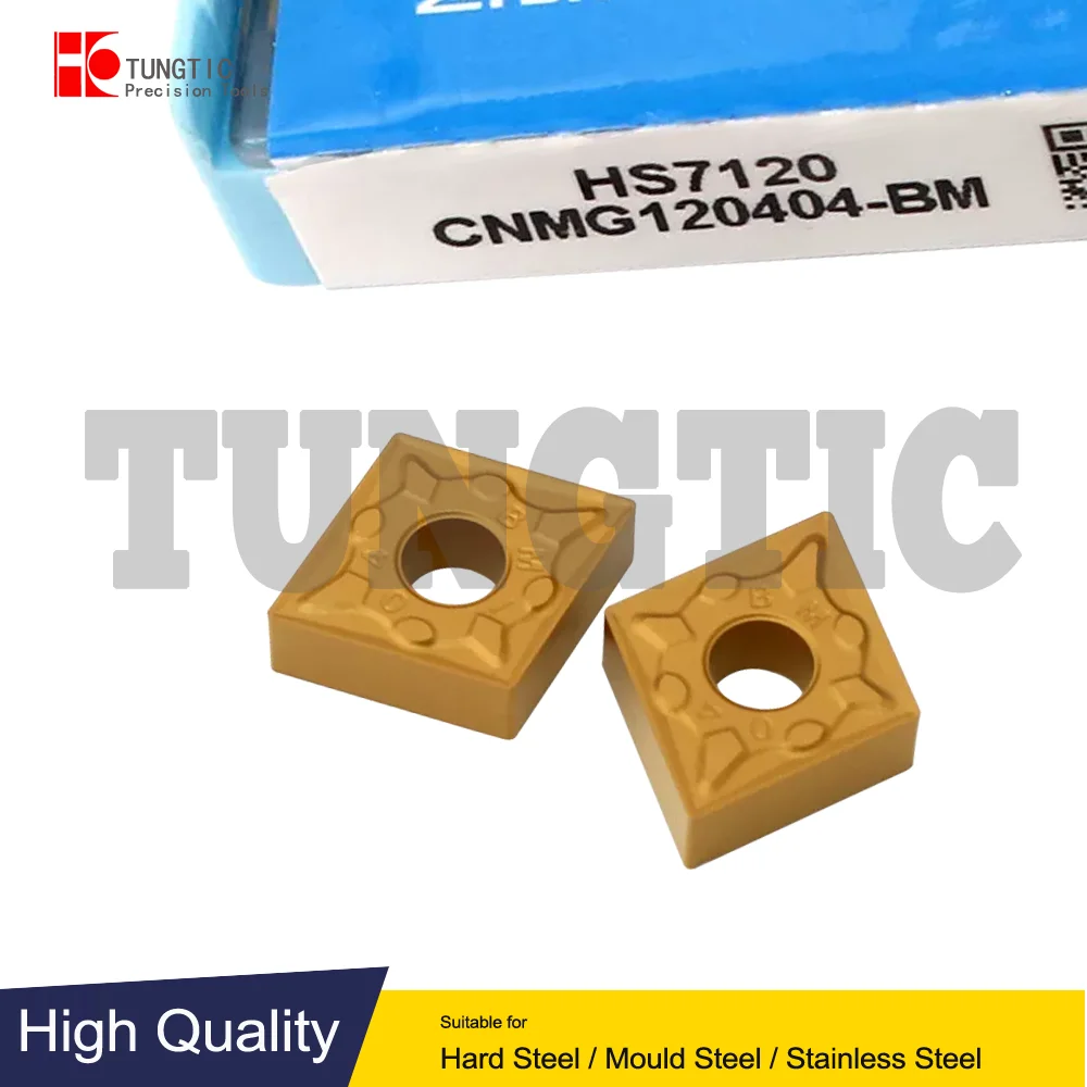 

CNMG120404-BM HS7225 HS7120 HS7125 Твердосплавные токарные инструменты общего назначения для обработки нержавеющей стали Обработка металла