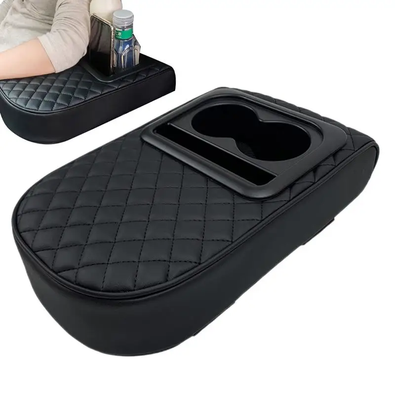 Car Arm Rest Elbow Pad Centre Console Elbow Support For Auto Car Armrest Storage Box With Cup Holder Design Multifunctional