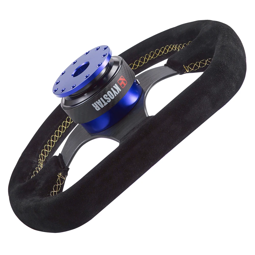 ユニバーサルレーシングカーステアリングホイールクイックリリースハブアダプターボスキットリアルカーボンファイバーステアリングホイールクイックリリースキット