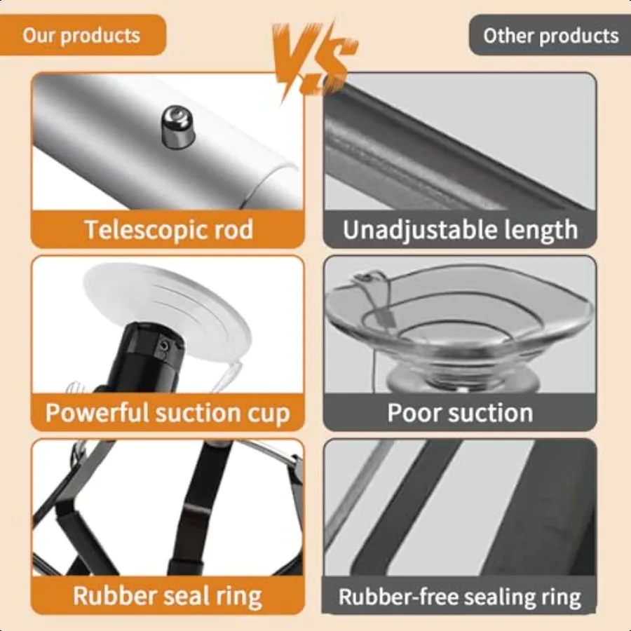 Cambiador de bombillas de 13 pies con poste telescópico, herramienta de repuesto para bombilla de techo alto con ventosa y cestas para un fácil acceso