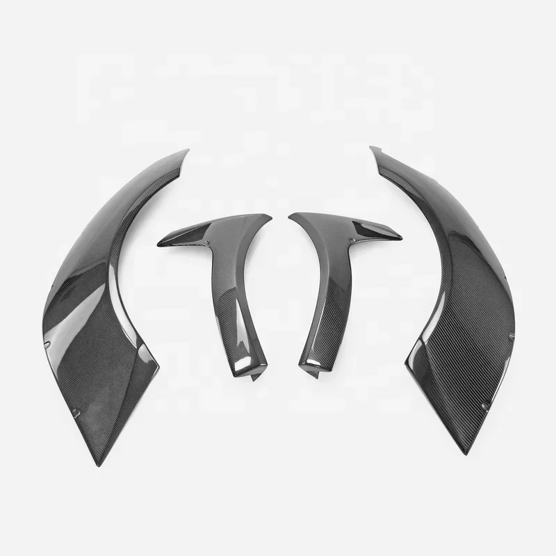 قطع غيار السيارات من ألياف الكربون لنيسان 09 فصاعدا Fairlady 370Z Z34 WBS نمط ألياف الكربون الحاجز الخلفي + 30 مللي متر (4 قطعة) عالية تناسب