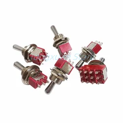 1pc SH T8013-Z1 12mm ON-OFF-ON SPDT DPDT 3/6/12PinS 2/3Position Maintained Toggle Switch Large Long Handle 3A 250VAC/5A 125VAC