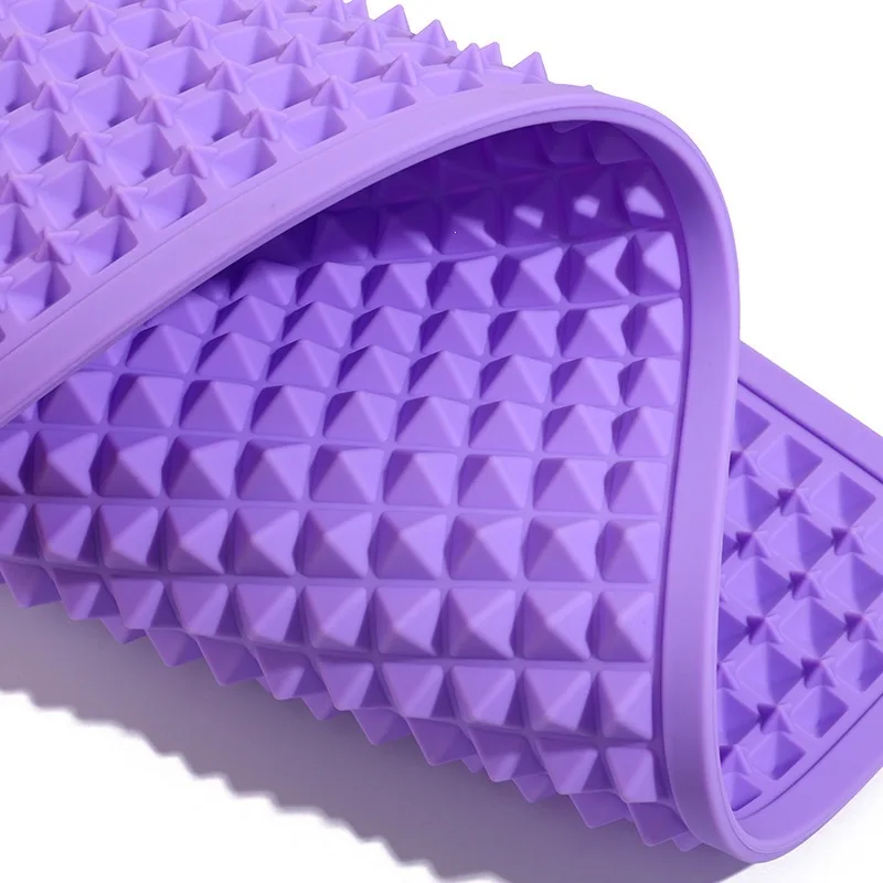 Soft Silicone Foot Massage Mat Acupressure Board Women Arch Trainer Foot Sole Training Plate for Jogging Plantar Stimulation