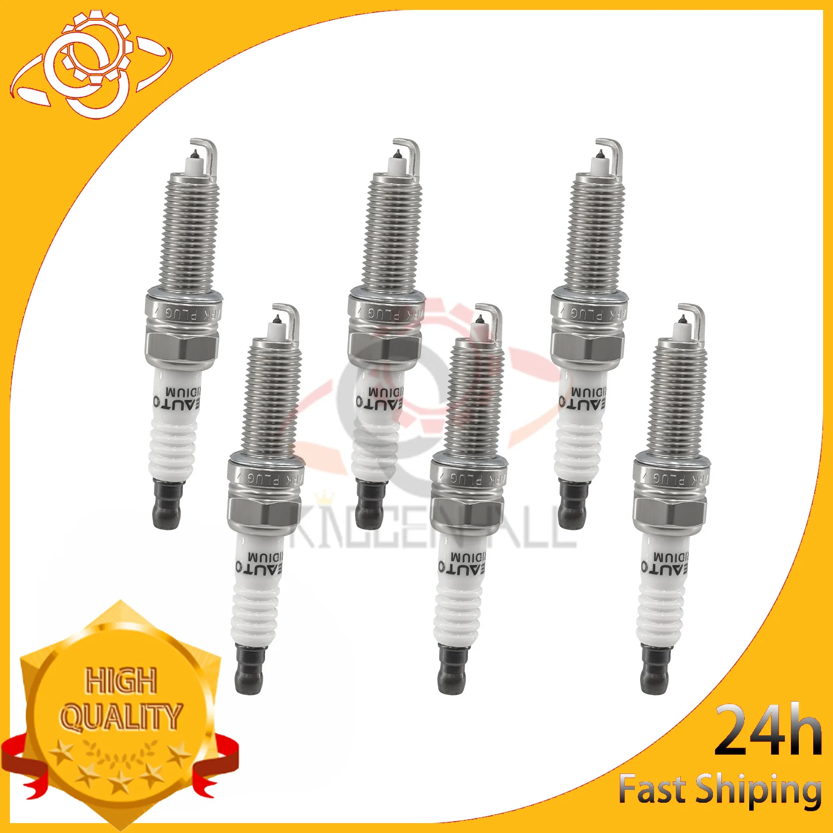 

4/6PCS Iridium Spark Plug For Hyundai Elantra Genesis I40 Santa Fe Kia Carens Optima Azera Forte 9723 18851-11070 SILZKR7B11