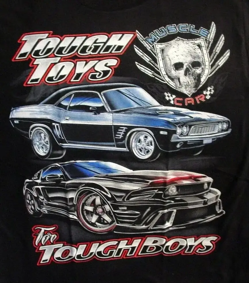 

Tough Toys and Mustang Muscle Car T-Shirt. Summer Cotton Short Sleeve O-Neck Mens T Shirt New S-3XL