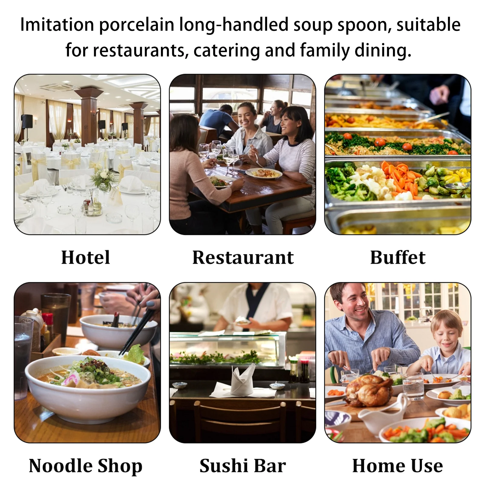 

10 pcs Colorful Spoons Thickened Plastic Soup Spoons For Dessert Coffee Cake Serving Household Dining Catering Use