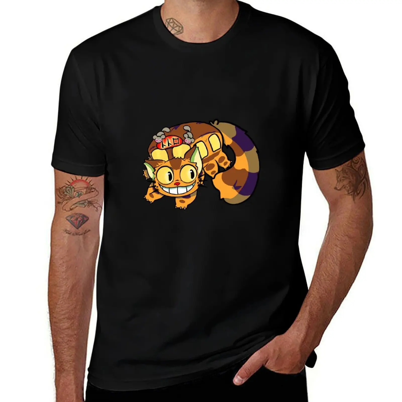 

Cat Bus T-Shirt plus size clothes valentines clothes sublime blanks mens graphic t-shirts big and tall
