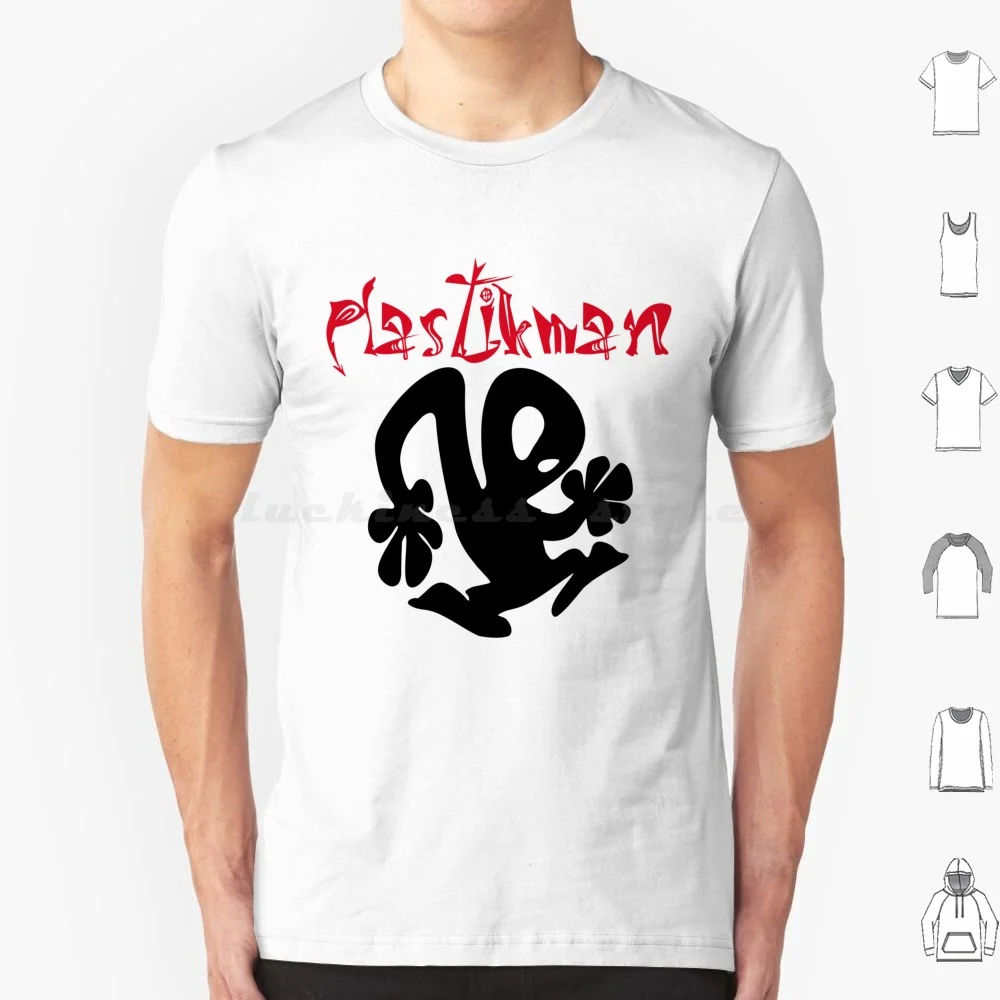 Plastikman ( Black Version ) T Shirt Big Size 100% Cotton Logo Symbol Cover Band Music Plastikman Dingding Manga Cartoon Anime