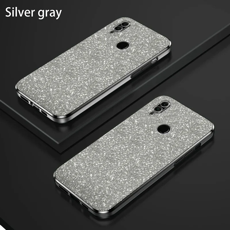 For Honor 8X Case Honor 8X Phone Case JSN-TL00 JSN-L21 Luxury Gradient Glitter Plating Silicone Back Cover Funda