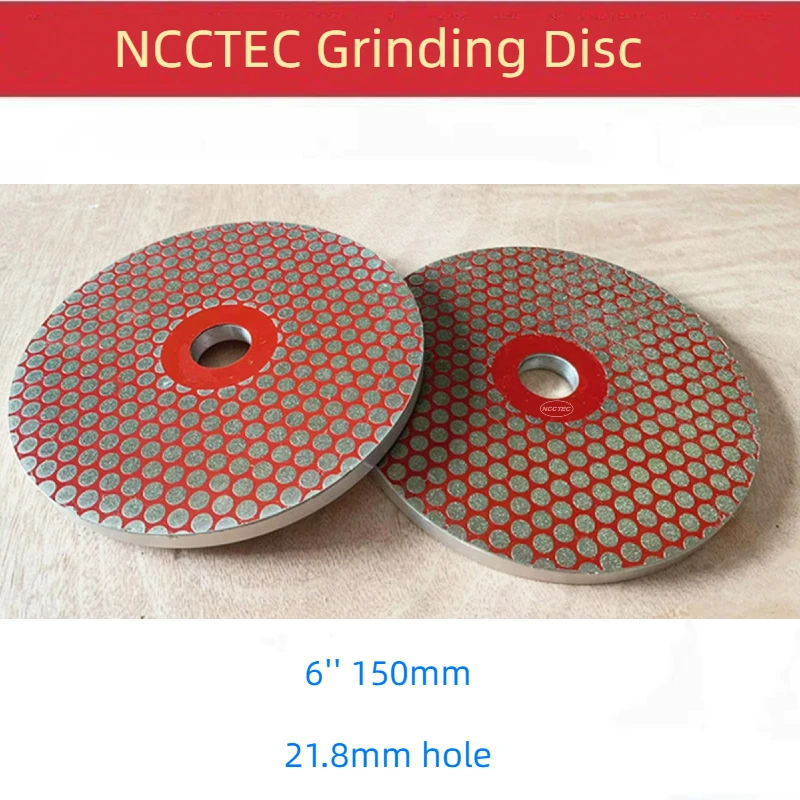 

1pcs 6'' Diamond Electroplated Aluminium Base Grinding Disc Wheel 150mm Glass Granite Edge Polishing Disk Plate Tool 21.8mm hole