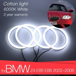 3 Years Warranty Hight Quality LED Angel Eyes Kit Cotton White Ring For BMW Z4 E85 E86 2002-2008